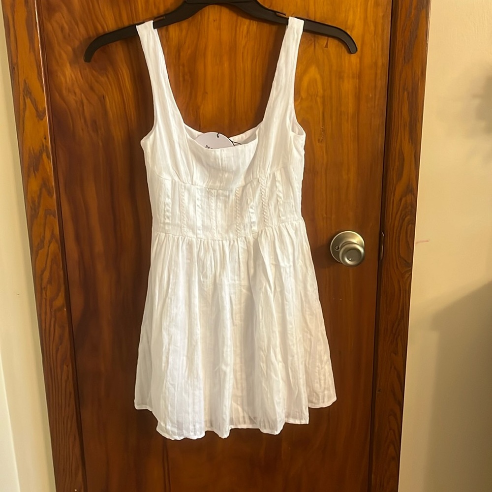Princess Polly white Lorinda mini-dress NWT